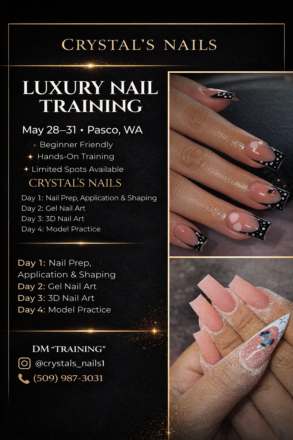 4-Day Luxury Nail Training | Beginner Friendly | Pasco, WA