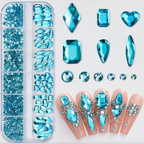 Small Rhinestone crystal box