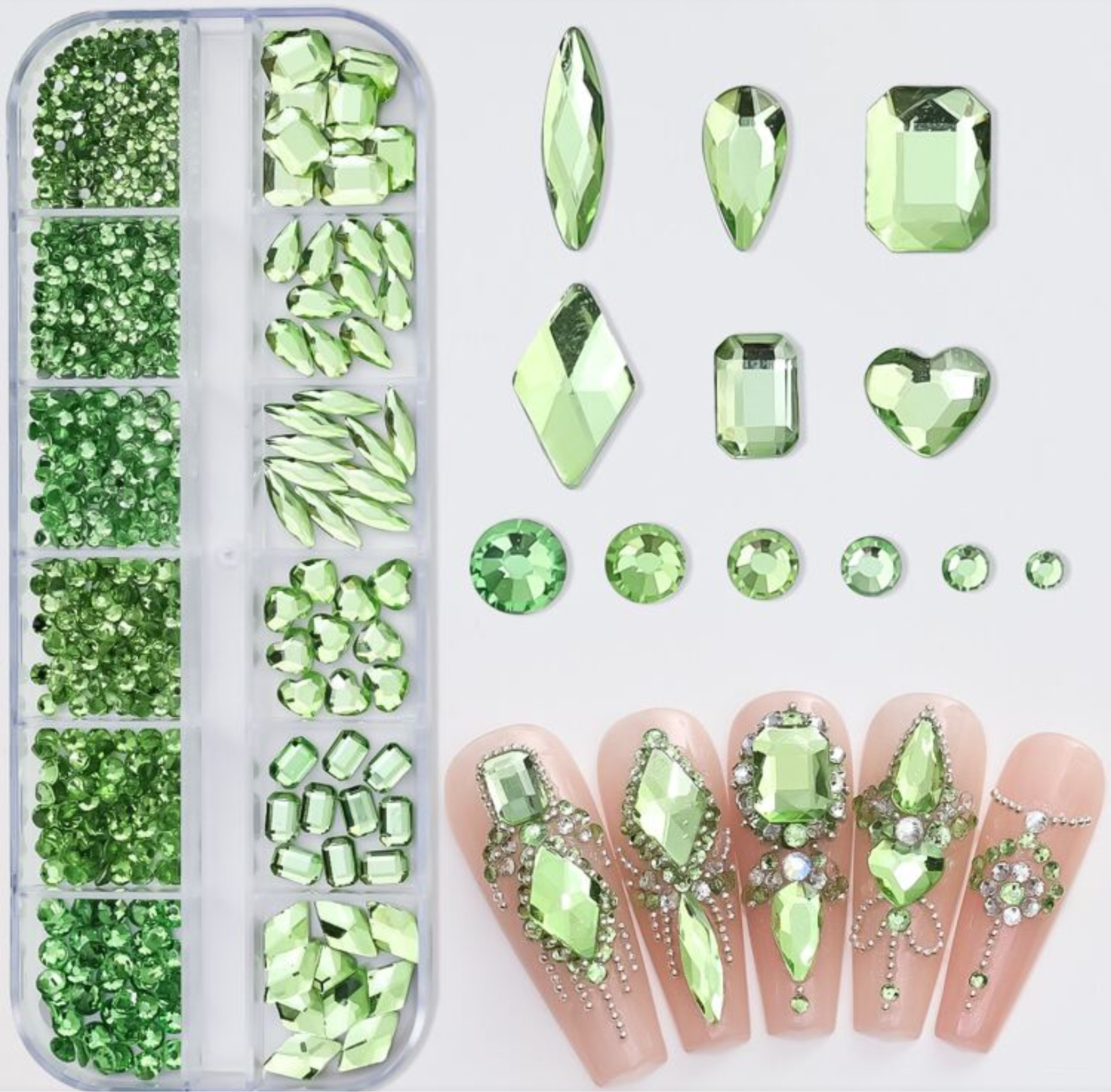 Small Rhinestone crystal box