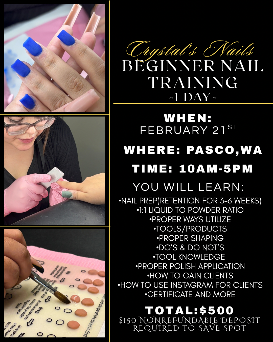 Febuary 21st Nail Training💖