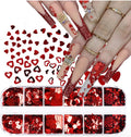 Red Heart Sequin Decals