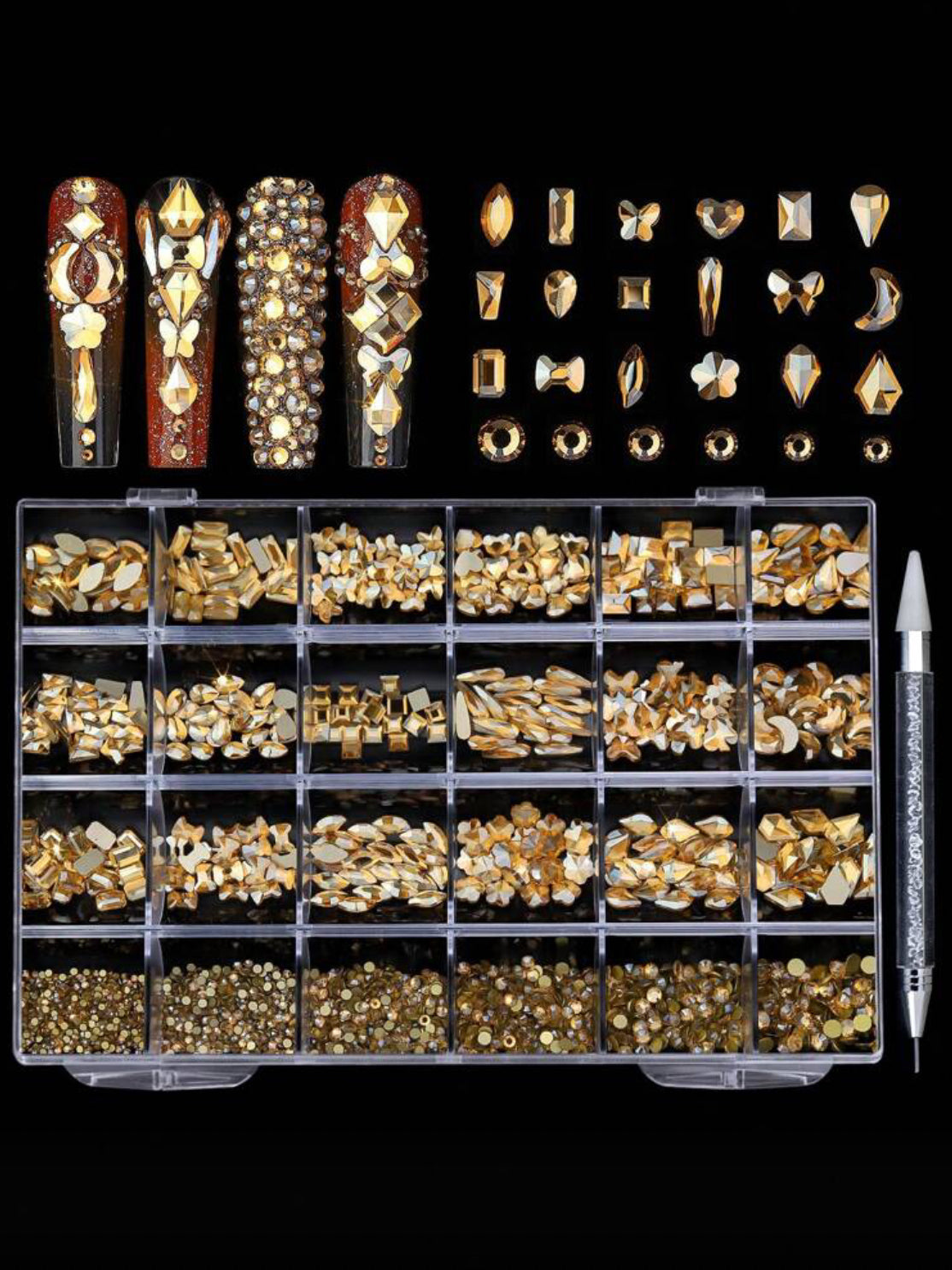 Rhinestone Crystal Box